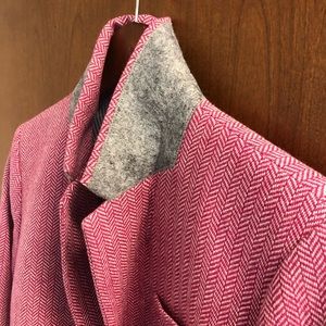 J. Crew Patterned Schoolboy blazer in Pink NWOT